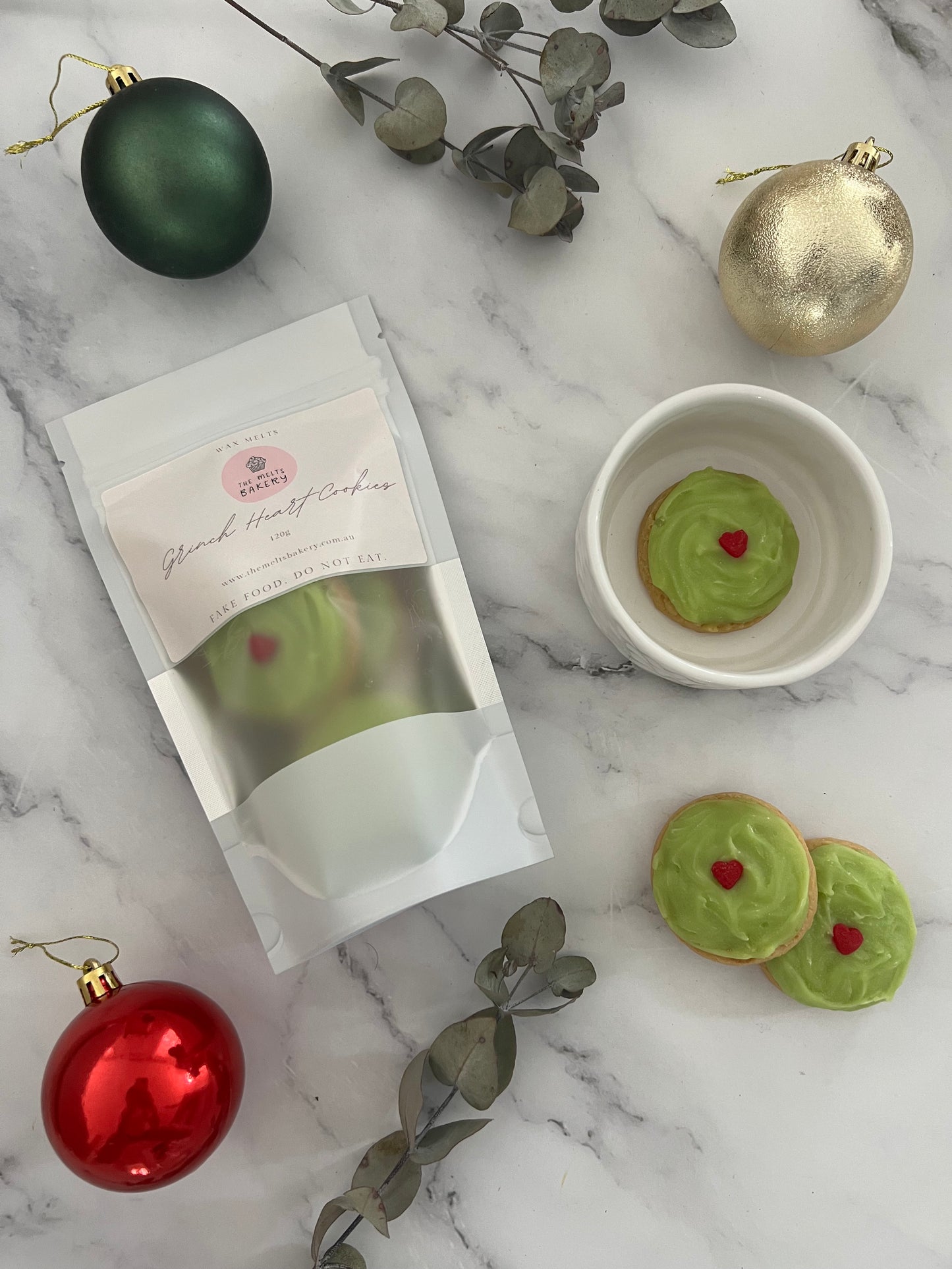 Grinch Heart Cookie Wax Melts